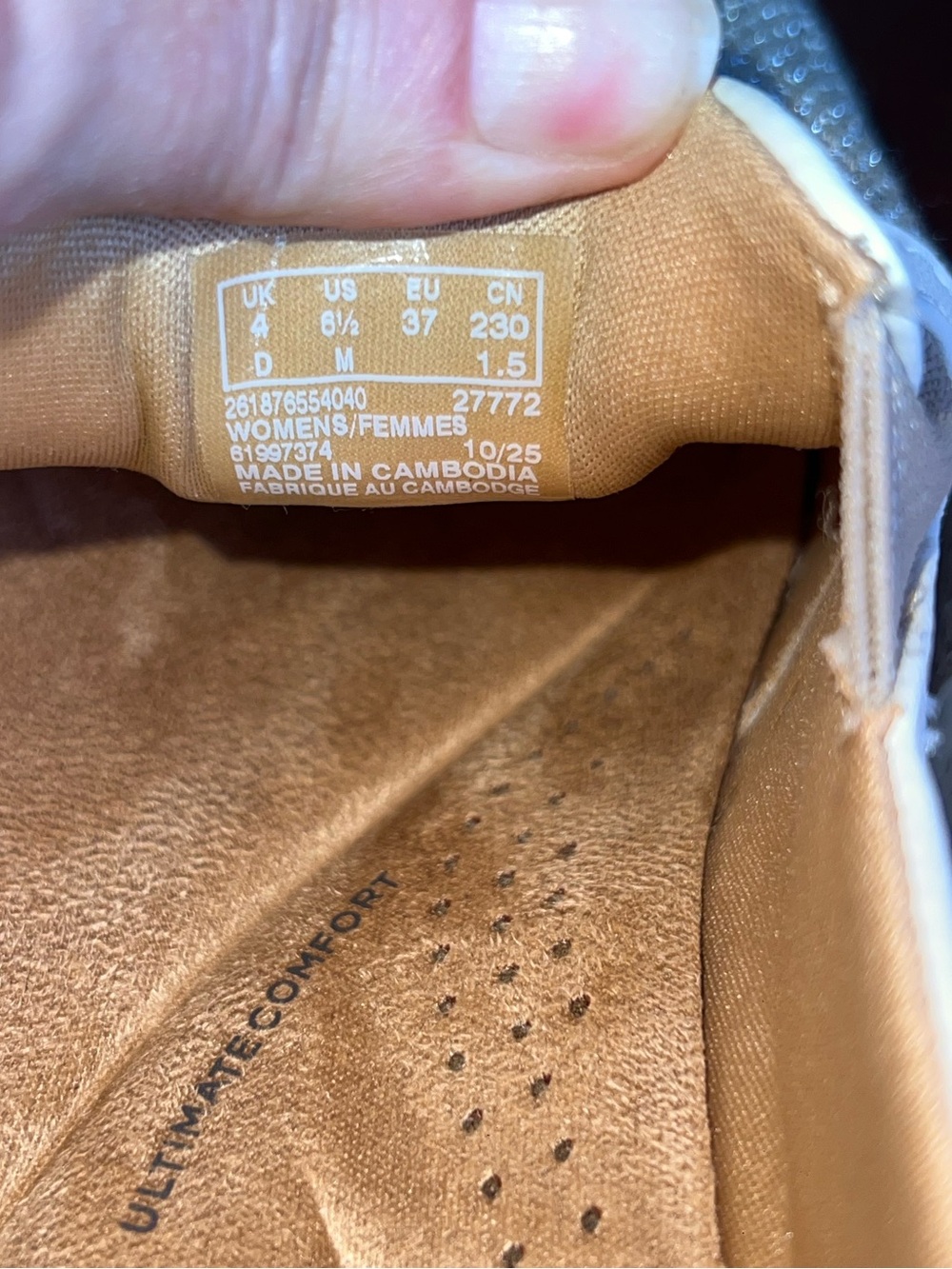 NWOB CLARKS Mykah Shine Metallic Slip-On Sneakers - Picture 12 of 14